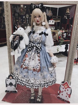 Diamond Honey Mourning Alice Gothic Lolita Dress JSK (DH191)